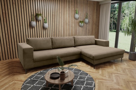 DOMO collection Ecksofa »Modica«, moderne Optik mit grosszügiger Recamière, auch in Cord