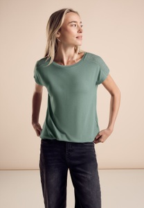STREET ONE Shirttop »LTD QR«, mit Glanz-Detail