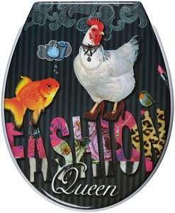 ADOB, ADOB WC-Sitz »Fashion Queen«, Absenkautomatik, zur Reinigung abnehmbar, ADOB WC-Sitz »Fashion Queen«, Absenkautomatik, zur Reinigung abnehmbar