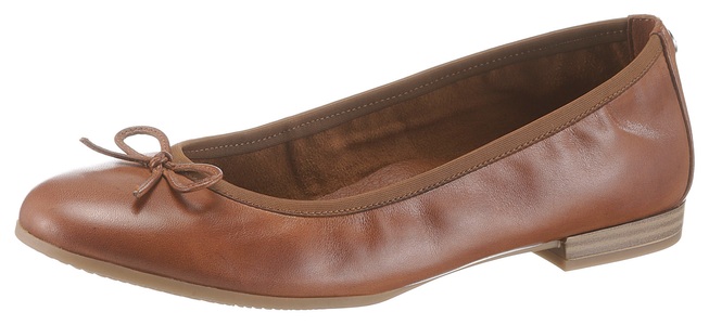 TAMARIS, Tamaris Ballerina, mit dekorativer Schleife, 