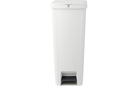 BRABANTIA, Brabantia Abfalleimer StepUp 40 l, Hellgrau, Brabantia Mülleimer »StepUp 40 l, Hellgrau«, 1 Behälter