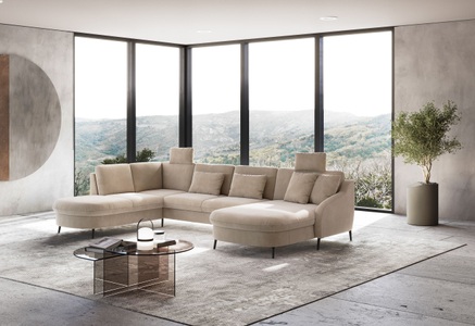 sit&more Wohnlandschaft »Soul U-Form«, wahlweise mit Bettfunktion und Bettkasten oder Schubkasten