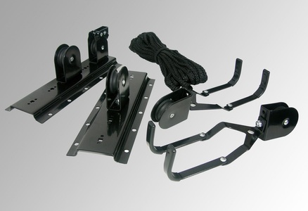 Eufab, Fahrradlift Deckenlift Anzahl Einstellplätze=1 Eufab 16411 Stahl Schwarz, 