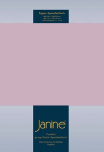 Janine, Janine Spannbettlaken »TOPPER 5001/«, (1 St.), mit Rundumgummizug, Janine Spannbettlaken »TOPPER 5001«, mit Rundumgummizug
