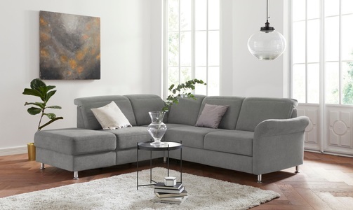 sit&more Ecksofa, inklusive Federkern, wahlweise mit Kopfteilverstellung, Bettfunktion und Stauraum