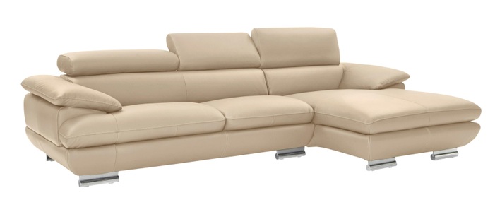 CALIA ITALIA, CALIA ITALIA Ecksofa »Magic«, in 2 Lederqualitäten, CALIA ITALIA Ecksofa »Magic, ein italienisches Sofa zum Träumen, erstklassiger Sitzkomfort«, mit verstellbaren Kopfteilen, in 2 Lederqualitäten