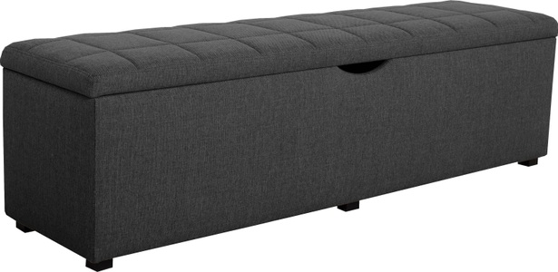 PLACES OF STYLE, Places of Style Hockerbank »Checked«, mit Stauraum, Breite 120 cm und 160 cm, auch als Garderobenbank oder Bettbank geeignet, Places of Style Hockerbank »Checked«, mit Stauraum, Breite 120 cm und 160 cm, als Bettbank geeignet