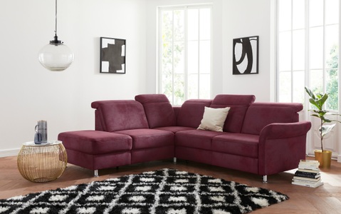 sit&more Ecksofa, inklusive Federkern, wahlweise mit Kopfteilverstellung, Bettfunktion und Stauraum