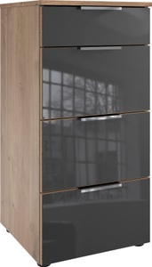 Wimex Schubkastenkommode »Level36 C by fresh to go«, mit Glaselementen auf der Front, soft-close Funktion, 41cm breit