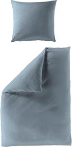 BIERBAUM Bettwäsche »Elegant uni«, (2 tlg.), Mako-Satin, 100 % Baumwolle, Uni, pflegeleicht