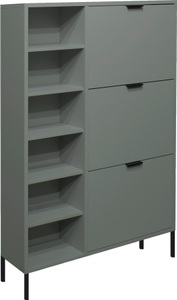 MÄUSBACHER, Mäusbacher Schuhschrank »Bonnie«, Breite 95 cm mit 3 Klappen, Regal und Quadratgestell, Mäusbacher Schuhschrank »Bonnie TOPSELLER!«, (OTTOs Choice), Schuhschrank mit Quadratgestell