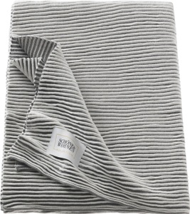 Schubiger, Plaid Liv Grau 130x170 cm, SCHÖNER WOHNEN-Kollektion Wohndecke »Liv«, mit Biesenoptik, Kuscheldecke