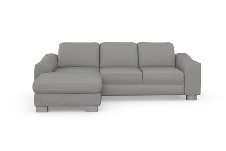 sit&more Ecksofa »Durness«, mit Federkern und hochwertigen Edelstahlfüssen, wahlweise mit Kopfteilverstellung, Bettfunktion und Bettkasten oder mit Bettfunktion und Bettkasten