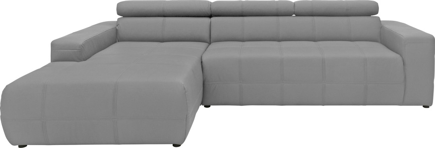 DOMO collection, DOMO collection Wohnlandschaft »Brandon«, inklusive Kopfteilverstellung, wahlweise mit Sitztiefenverstellung, DOMO collection Ecksofa »Brandon grosse Ausführung B/T/H: 289/177/80 cm, auch in Leder und Cord«, mit Kopfteilverstellung, wahlweise Sitztiefenverstellung, L-Form