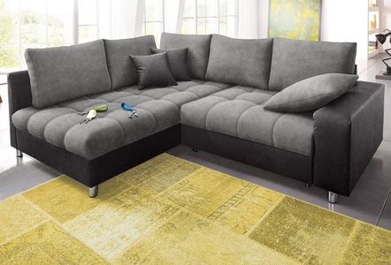 Nova Via, Nova Via Ecksofa, wahlweise mit Kaltschaum (140kg Belastung/Sitz) und Bettfunktion, Mr. Couch Ecksofa »Tobi L-Form«, wahlweise mit Kaltschaum (140kg Belastung/Sitz) und Bettfunktion