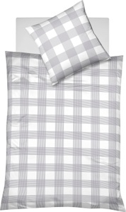 Fleuresse, fleuresse Bettwäsche »Elba 3389«, (2 tlg.), Karierte Linien, fleuresse Bettwäsche »Elba 3389«, Renforce, Baumwolle, in Gr. 135x200, 155x220, 200x200cm