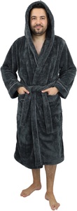 my home Unisex-Bademantel »»Lillou««, (1 St.), weiche und kuschelige Qualität, für Damen und Herren, XS-3XL