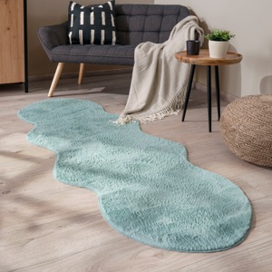 Paco Home Fellteppich »Pelt 640«, fellförmig, Kunstfell, Uni Farben, sehr weicher Flor