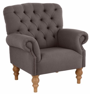 HOME AFFAIRE, Home affaire Sessel »Lord«, mit echter Chesterfield-Knopfheftung und Ziernägeln, Home affaire Sessel »Lord«, mit echter Chesterfield-Knopfheftung und Ziernägeln