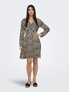 ONLY, ONLY Druckkleid "ONLEVIDA L/S SHORT DRESS WVN NOOS"