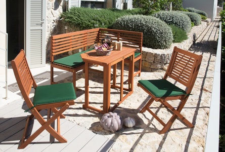 Merxx, MERXX Gartentisch »Holz«, Eukalyptusholz, klappbar, 90x50 cm, braun, MERXX Gartentisch »Holz« 50x90 cm