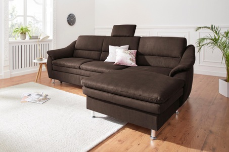 SIT&MORE, sit&more Ecksofa, sit&more Ecksofa »Cardoso L-Form« mit Federkern, wahlweise mit Bettfunktion