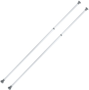 Wenko, WENKO Teleskopregal, (Set, 2 St.), Hauptstange ausziehbar vom 165 - 300 cm, WENKO Teleskopregal »Modell Herkules«, (Set, 2 St.), ausziehbare Hauptstange 165-300 cm, passend zur WENKO Herkules-Serie