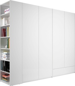 Müller SMALL LIVING, Müller SMALL LIVING Drehtürenschrank »Modular Plus Variante 8«, Schublade, Anbauregal wahlweise rechts oder links montierbar, Müller SMALL LIVING Drehtürenschrank »Modular Plus Variante 8«, Schublade, Anbauregal wahlweise rechts oder links montierbar