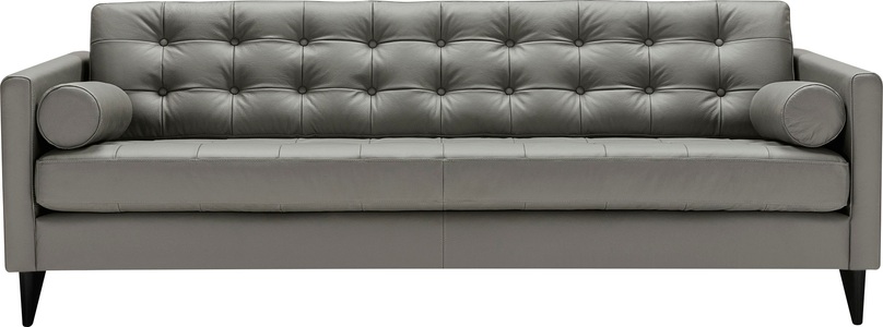 Lovi, LOVI 3-Sitzer »Powder«, Füsse Buche schwarz, 