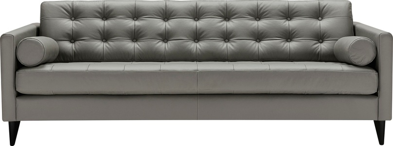 Lovi, LOVI 3-Sitzer »Powder«, Füsse Buche schwarz, 