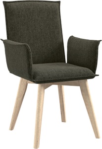 PREMIUM COLLECTION BY HOME AFFAIRE, Premium collection by Home affaire Armlehnstuhl »Lago«, Chenille, Mit verschiedenen Gestellen erhältlich, 