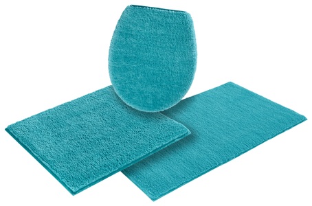 my home Badematte »Vanessa«, Höhe 10 mm, rutschhemmend beschichtet, schnell trocknend, Badteppich, weiche Haptik, unifarben