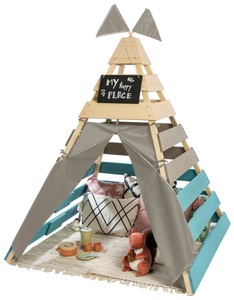 MUDDY BUDDY®, MUDDY BUDDY® Tipi-Zelt »Dreamer«, für Kinder, BxLxH: 135x135x170 cm, MUDDY BUDDY® Spielhaus »Tipi-Zelt Dreamer«, Holzschutz vorbehandelt, BxTxH: 135x135x170 cm