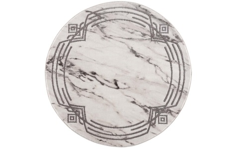 undefined, Teppich »Noa grey«, rund, - mm Höhe, Carpet City Teppich »Noa 9297«, rund, 11 mm Höhe, Kurzflor, Modern, Weicher For, Pflegeleicht