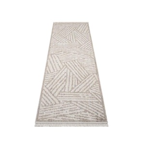 Carpet City Teppich »CLASICO 9161«, rechteckig, Kurzflor, Fransen, Geometrisch, Boho-Stil, Wohnzimmer
