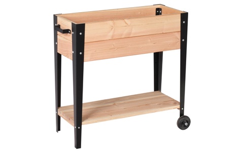 undefined, Hochbeet FAHRBAR, Innovesta Hochbeet mit Rollen, 80 x 33 x 80 cm