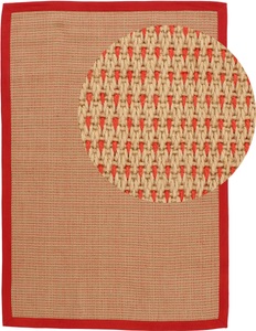carpetfine, carpetfine Teppich »Sisal Sofia«, rechteckig, 5 mm Höhe, Wendeteppich aus 100% Jute, Wohnzimmer, 