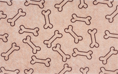 Hanse Home, Hanse Home - Hundedecke Bones - 50 x 80 cm - Beige, HANSE Home Fussmatte »Bones, Türmatte«, rechteckig, 4 mm Höhe, Schmutzfangmatte