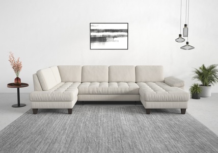 SIT&MORE, sit&more Wohnlandschaft, wahlweise mit Bettfunktion, Bettkasten, Sitztiefenverstellung, sit&more Wohnlandschaft »Westham U-Form«, wahlweise mit Bettfunktion, Bettkasten, Sitztiefenverstellung