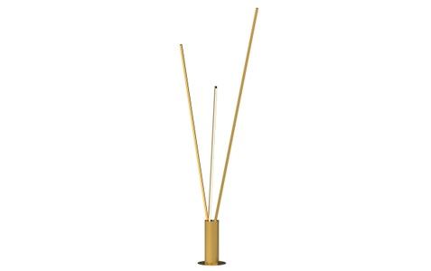 Molto Luce, Molto Luce Stehlampe »Molto Luce TREP«, Extra-Warmweiss, Trepole LED-Stehleuchte gold