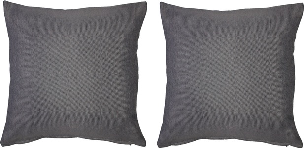 Home Basics, Home Basics Dekokissen »BIG JOHN«, (2 St.), mit Füllung und Reissverschluss, Home Basics Dekokissen »BIG JOHN«, Kissenhüllen mit Füllung und Reissverschluss