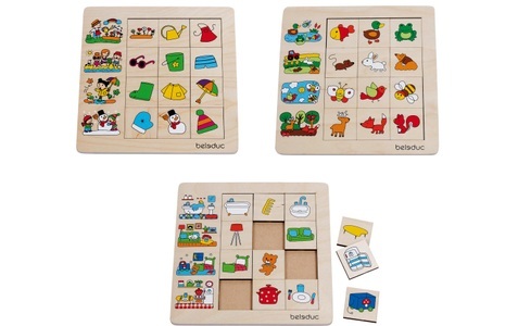 beleduc, Beleduc Sortierpuzzle Jahreszeiten / Zuhause / Lebensräume 3er-Pack, beleduc Puzzle »Jahreszeiten«, (36 tlg.)