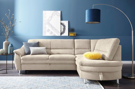 SIT&MORE, sit&more Ecksofa, sit&more Ecksofa »Cardoso L-Form«, mit Federkern, wahlweise mit Bettfunktion und Schubkasten