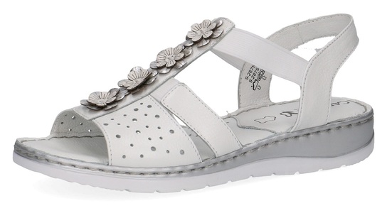 Caprice, Caprice Sandale, Sommerschuh, Sandalette, Riemchensandale, mit Blütendeko, 
