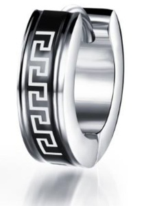 FIRETTI, Firetti Single-Creole »Tribal - Mäander«, Firetti Single-Creole »Schmuck Geschenk Ohrschmuck einzeln Tribal - Mäander«