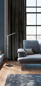 JOOP!, Joop! Vorhangschal blickdicht , J-Show , Anthrazit , Textil , Uni , 130 cm , für Stange und Schiene geeignet , 003021091801, Joop! Vorhangschal blickdicht , J-Show , Anthrazit , Textil , Uni , 130 cm , für Stange und Schiene geeignet , 003021091801