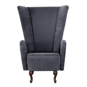 MAX WINZER, Max Winzer® Ohrensessel »Anastasia«, mit geschwungenen Holzfüssen, Hochlehner, Max Winzer® Ohrensessel »Anastasia Designsessel, extravaganter Hochlehnsessel, trendige Farben«, elegantes Highlight im Wohnzimmer, mit geschwungenen Holzfüssen