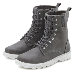 Lascana, LASCANA Schnürstiefelette, zum Schnüren, modische Optik im Combat Look, Reissverschluss-Boots, LASCANA Stiefelette zum Schnüren, modische Optik im Combat Look, Reissverschluss-Boots