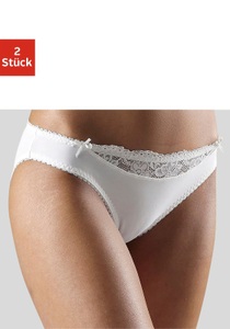 Nuance Slip, (2 St.), mit Spitzeneinsatz vorne