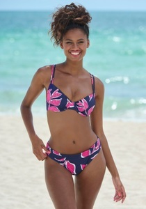 Lascana, LASCANA Bügel-Bikini-Top, im Blätter-Design, LASCANA Bügel-Bikini-Top, im Blätter-Design